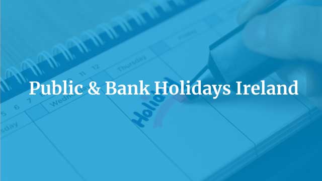 bank holidays ireland