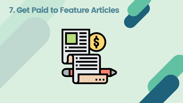 get paid to feature articles